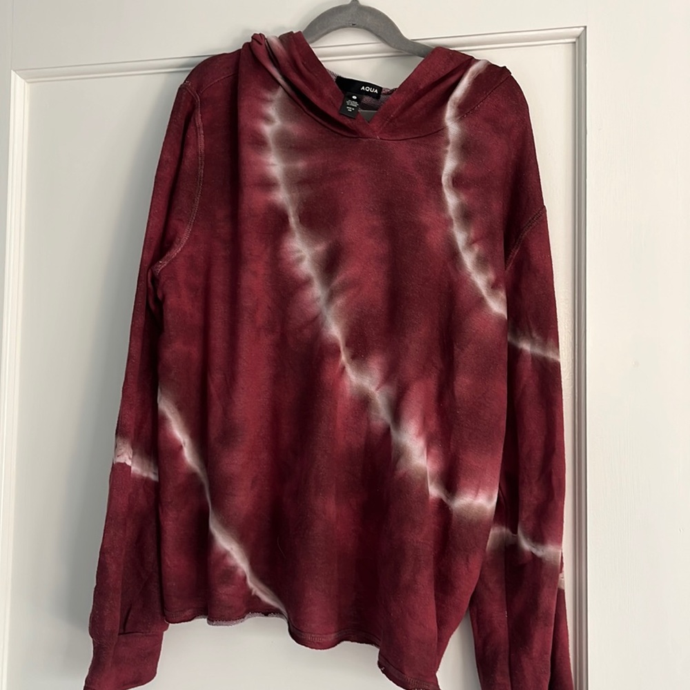 Tie dye cropped hoody